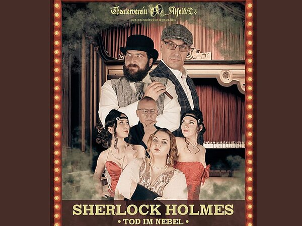 Ausschnitt Plakat "Shelock Holmes" des Theatervereins Alfeld