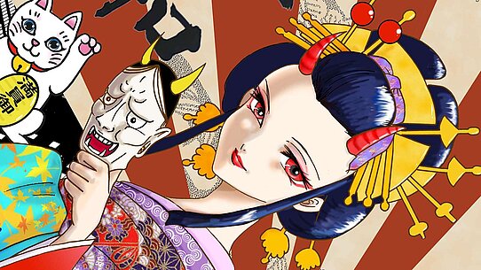 Manga - Zeichnung von Izumi Mikami-Rott Manga - Zeichnung von Izumi Mikami-Rott